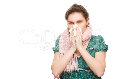 Woman with handkerchief