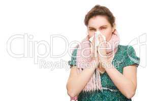 Woman with handkerchief