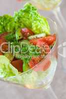 Tomaten, Gurken Salat - Vegetarian Salad