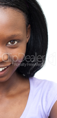 Close-up of a young Afro-american woman Close-up of a young Afro-american woman