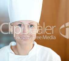 Portrait of a beautiful female chef