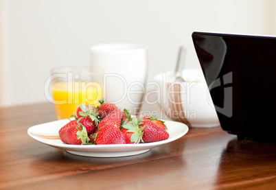 Close-up of an healthy breakfast