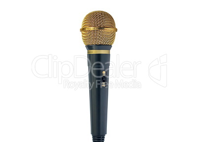 Gold microphone