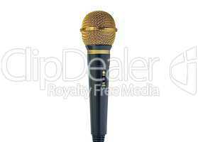 Gold microphone