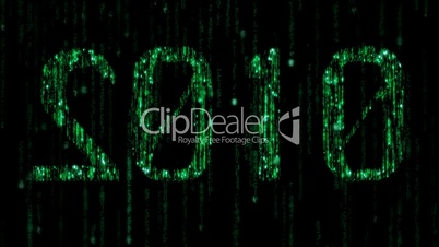 Cyberspace - loopable binary code rain
