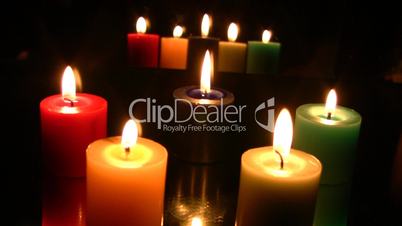 colored candles