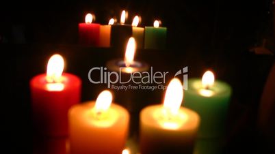 colored candles