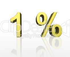 1 Prozent,0 Prozent