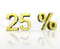 25 Prozent