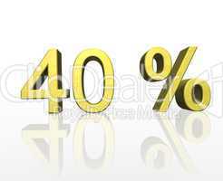 40 Prozent