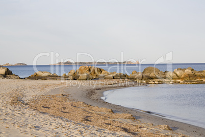 Strand bei Villiasimius auf Sardinien in Italien