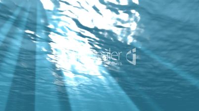 Loopable underwater with light rays.