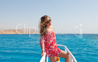 pretty young girl on the beach