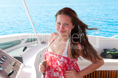 pretty young girl on the beach