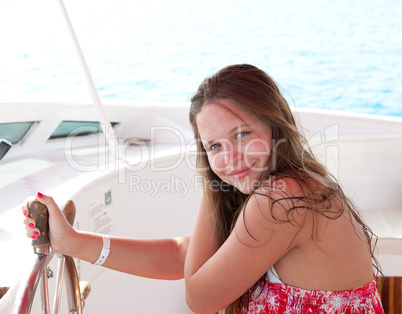 pretty young girl on the beach