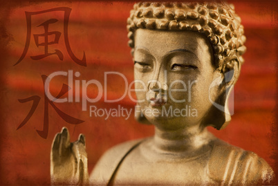 Buddha chinesisches Zeichen Feng Shui