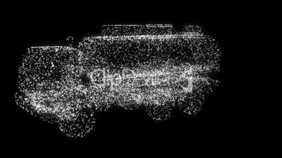 CG truck into SUV particles transformation