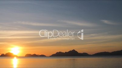 Time lapse of sunset in El Nido