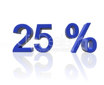 25  Prozent
