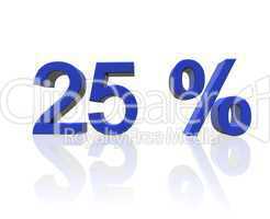 25  Prozent