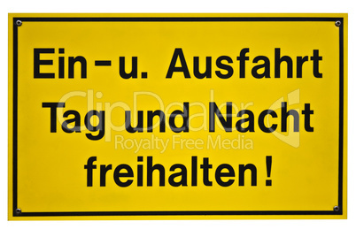 Hinweisschild