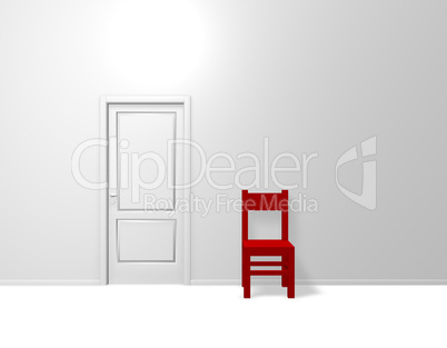 roter stuhl