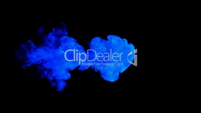 Colorful Abstract smoke shape. Alpha is included
