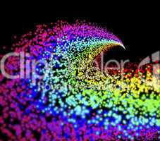 Rainbow particles