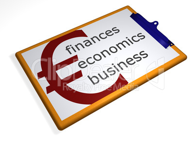 Clipboard - finances - economics - business
