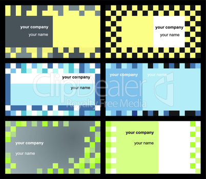 Six business cards