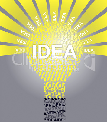 IDEA typographic bulb