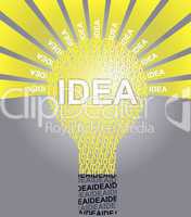 IDEA typographic bulb