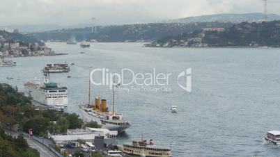 Great Istanbul scene over the Bhosporus bridge.