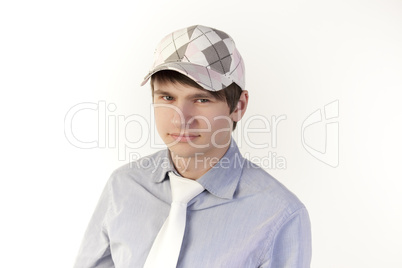 Young man with cap