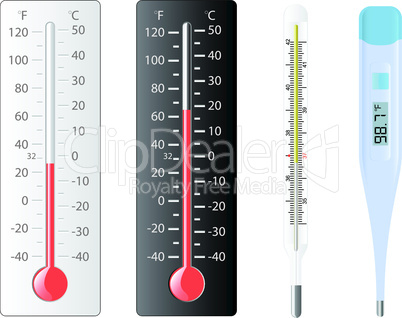 Set of thermometers