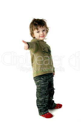 Little boy with "Thumbs up"