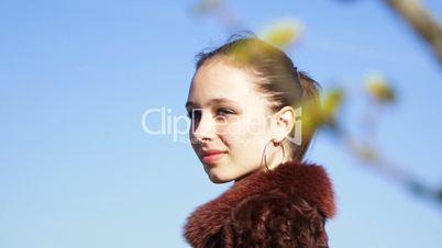 Girl on the nature