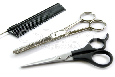 barber comb scissors