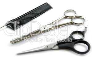 barber comb scissors