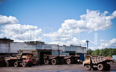 Mining trucks garage