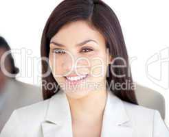 Portrait of a radiant businesswoman