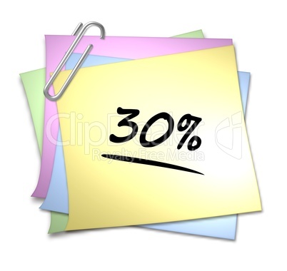 haftnotiz 30 %