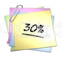 haftnotiz 30 %