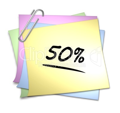 haftnotiz 50 %