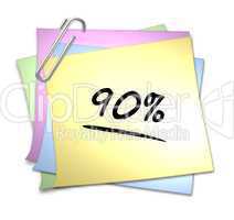 haftnotiz 90 %