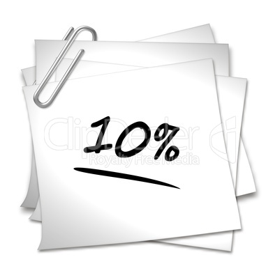 haftnotiz 10%