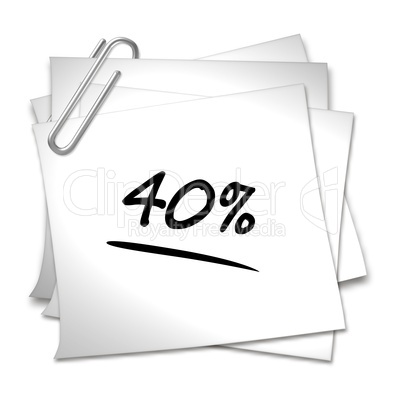 haftnotiz 40 %