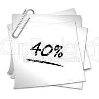 haftnotiz 40 %