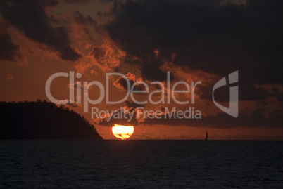 Sunset in the Whitsunday Islands