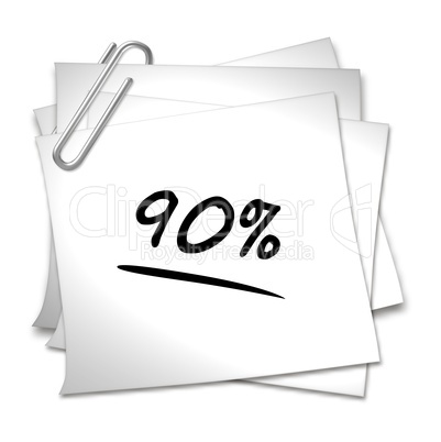 haftnotiz 90 %